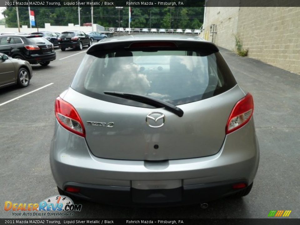 2011 Mazda MAZDA2 Touring Liquid Silver Metallic / Black Photo #3