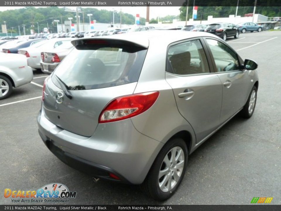 2011 Mazda MAZDA2 Touring Liquid Silver Metallic / Black Photo #4