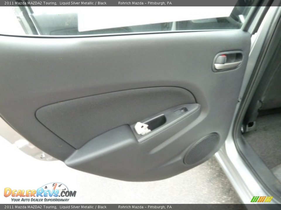2011 Mazda MAZDA2 Touring Liquid Silver Metallic / Black Photo #13