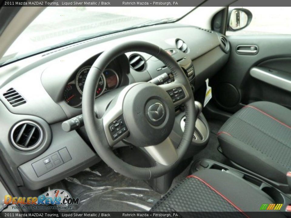 Black Interior - 2011 Mazda MAZDA2 Touring Photo #15