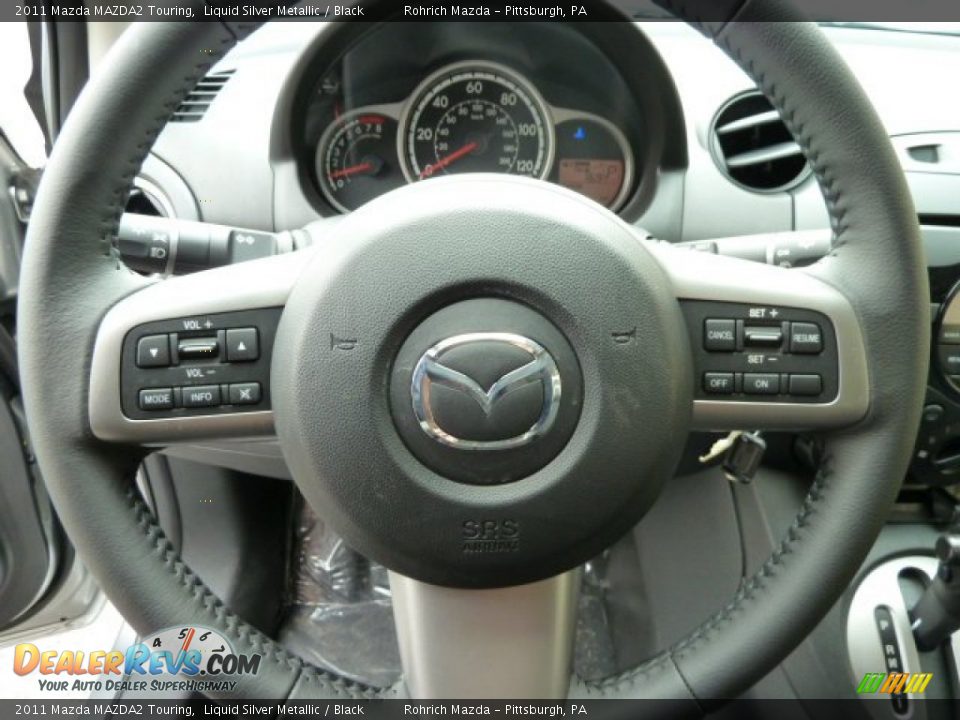 2011 Mazda MAZDA2 Touring Steering Wheel Photo #16