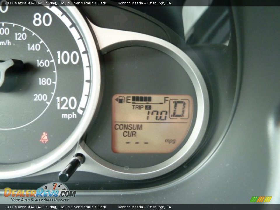2011 Mazda MAZDA2 Touring Liquid Silver Metallic / Black Photo #19