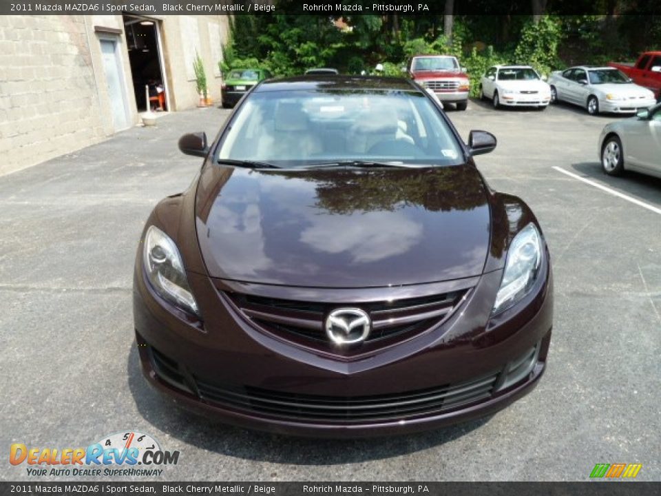 11 Mazda Mazda6 I Sport Sedan Black Cherry Metallic Beige Photo 7 Dealerrevs Com