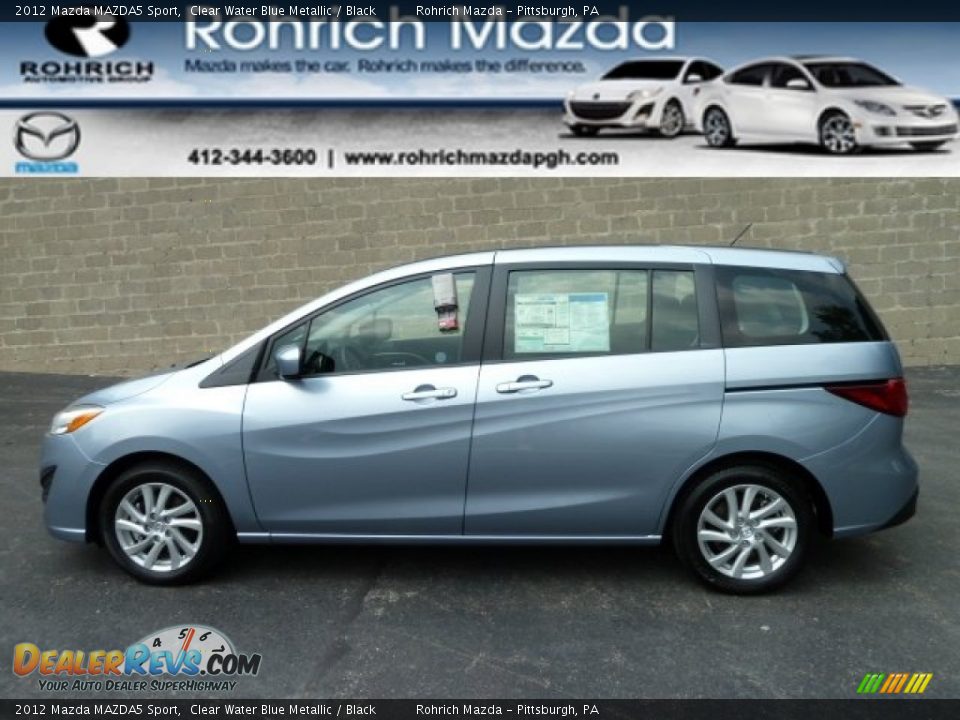 2012 Mazda MAZDA5 Sport Clear Water Blue Metallic / Black Photo #1