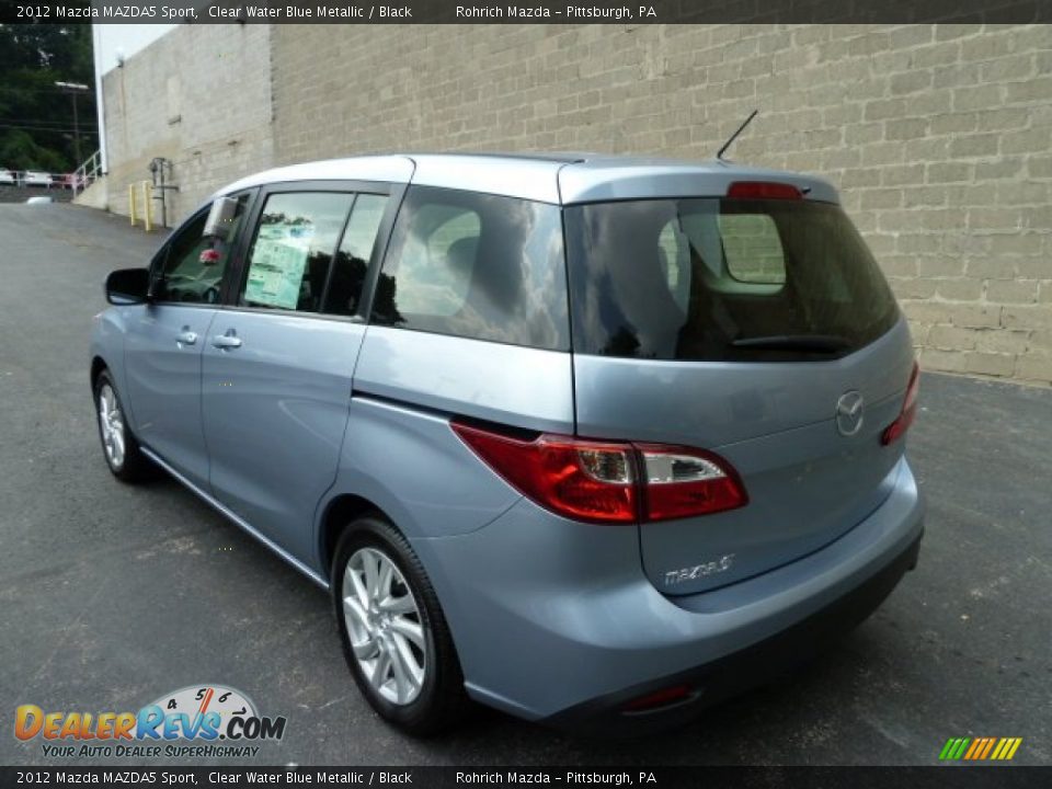 2012 Mazda MAZDA5 Sport Clear Water Blue Metallic / Black Photo #2