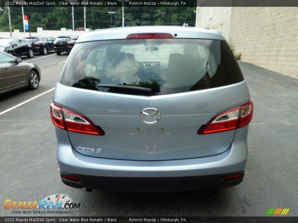 2012 Mazda MAZDA5 Sport Clear Water Blue Metallic / Black Photo #3