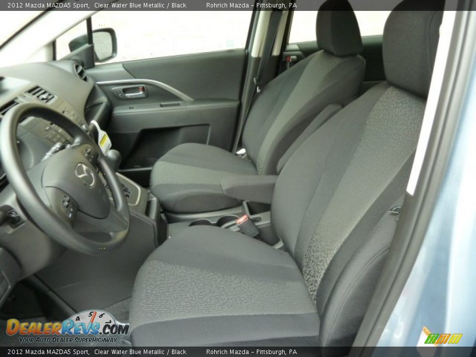 Black Interior - 2012 Mazda MAZDA5 Sport Photo #10