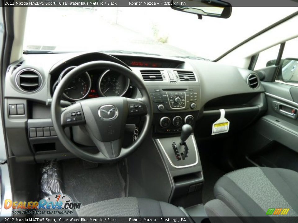 Black Interior - 2012 Mazda MAZDA5 Sport Photo #13