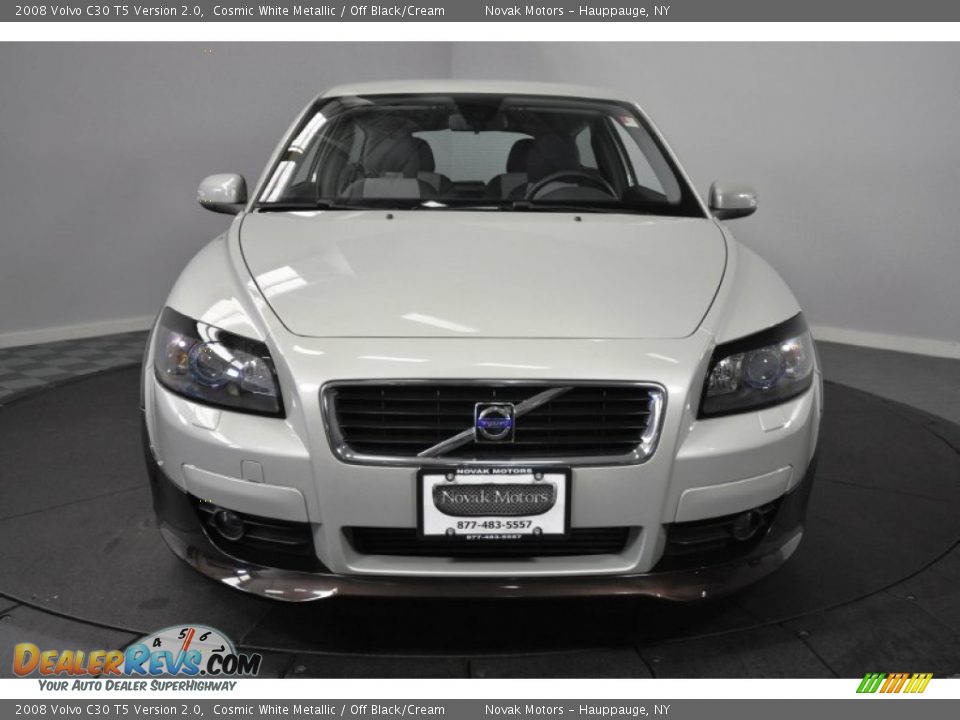 2008 Volvo C30 T5 Version 2.0 Cosmic White Metallic / Off Black/Cream Photo #8
