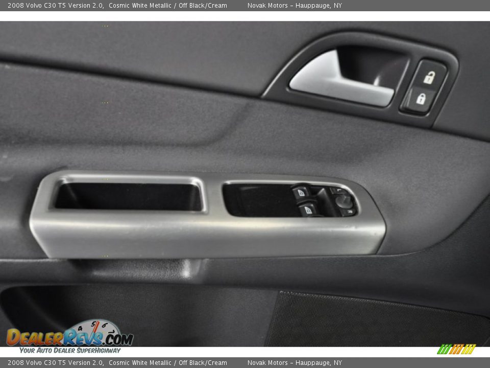 2008 Volvo C30 T5 Version 2.0 Cosmic White Metallic / Off Black/Cream Photo #11