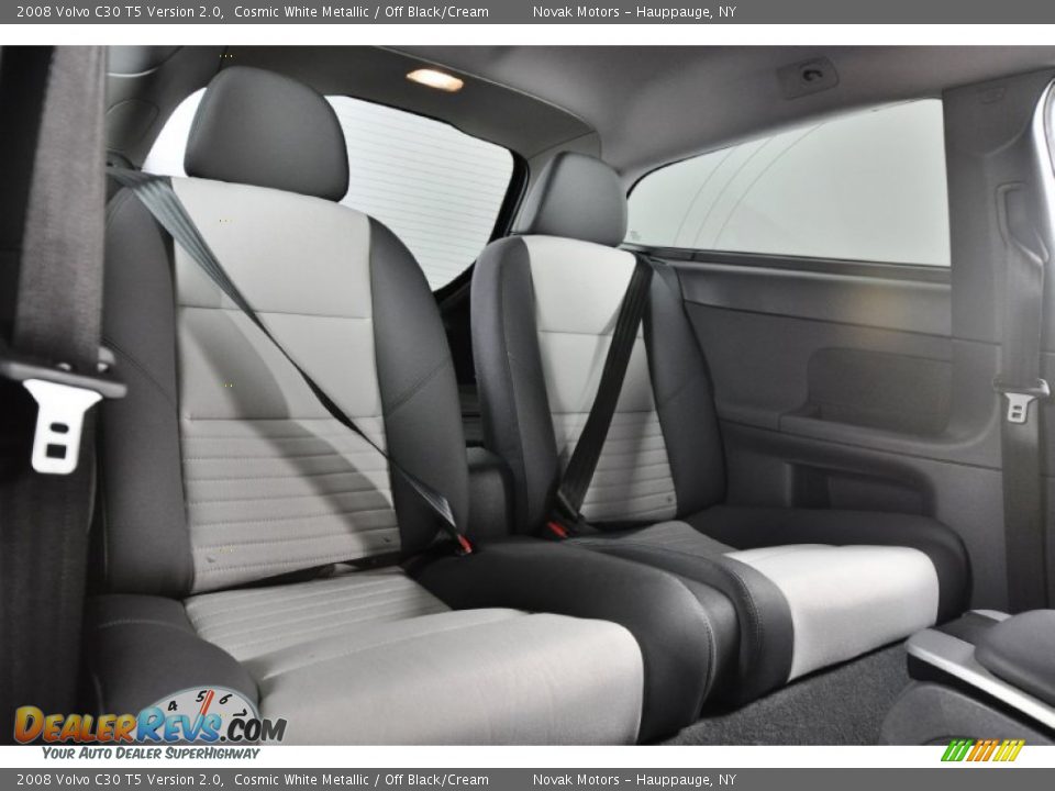 2008 Volvo C30 T5 Version 2.0 Cosmic White Metallic / Off Black/Cream Photo #24