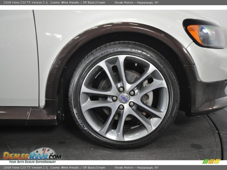 2008 Volvo C30 T5 Version 2.0 Cosmic White Metallic / Off Black/Cream Photo #30