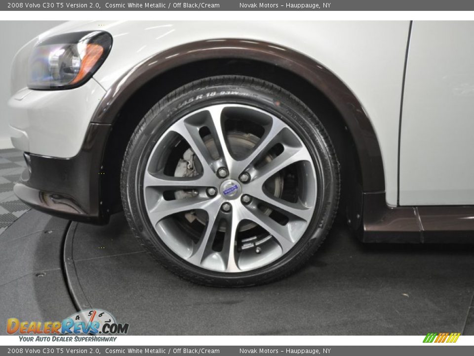 2008 Volvo C30 T5 Version 2.0 Cosmic White Metallic / Off Black/Cream Photo #31
