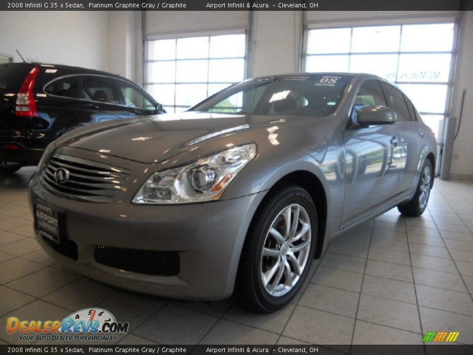2008 Infiniti G 35 x Sedan Platinum Graphite Gray / Graphite Photo #1