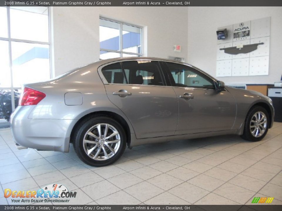 2008 Infiniti G 35 x Sedan Platinum Graphite Gray / Graphite Photo #4