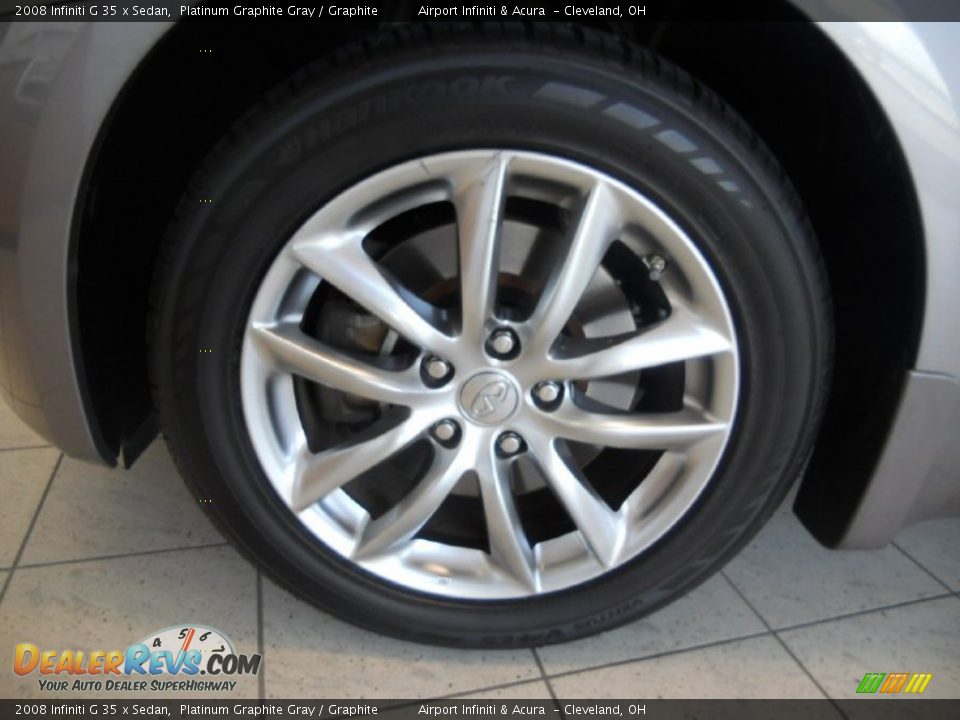 2008 Infiniti G 35 x Sedan Platinum Graphite Gray / Graphite Photo #8