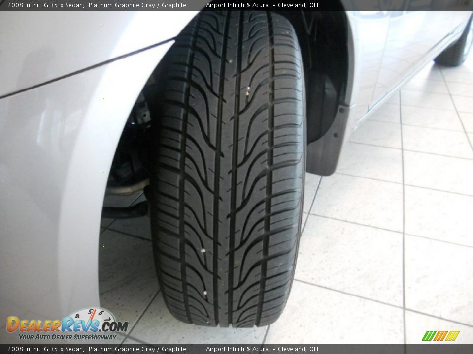 2008 Infiniti G 35 x Sedan Platinum Graphite Gray / Graphite Photo #9