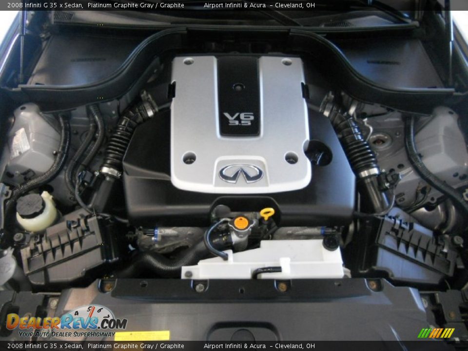 2008 Infiniti G 35 x Sedan Platinum Graphite Gray / Graphite Photo #10