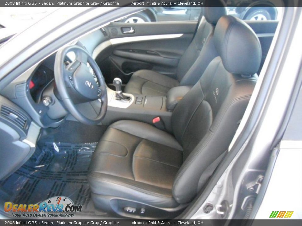 2008 Infiniti G 35 x Sedan Platinum Graphite Gray / Graphite Photo #12