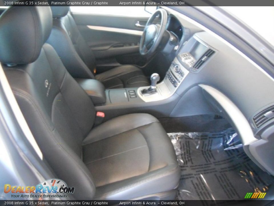 2008 Infiniti G 35 x Sedan Platinum Graphite Gray / Graphite Photo #14