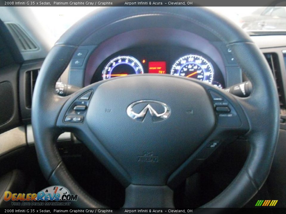 2008 Infiniti G 35 x Sedan Platinum Graphite Gray / Graphite Photo #16