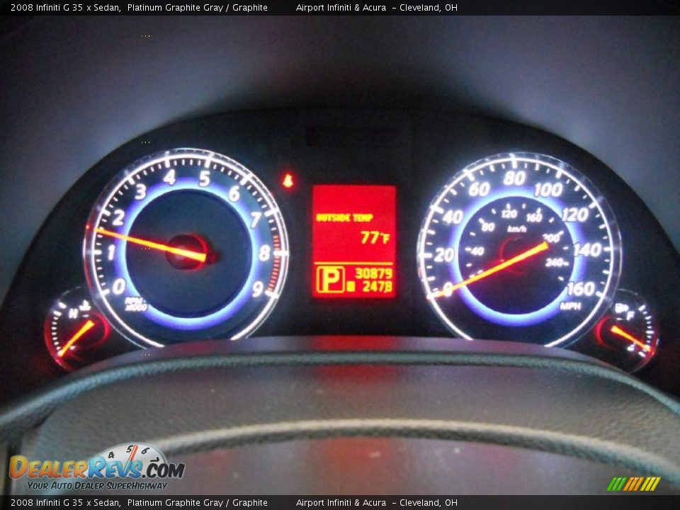 2008 Infiniti G 35 x Sedan Platinum Graphite Gray / Graphite Photo #18