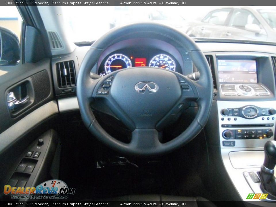 2008 Infiniti G 35 x Sedan Platinum Graphite Gray / Graphite Photo #19