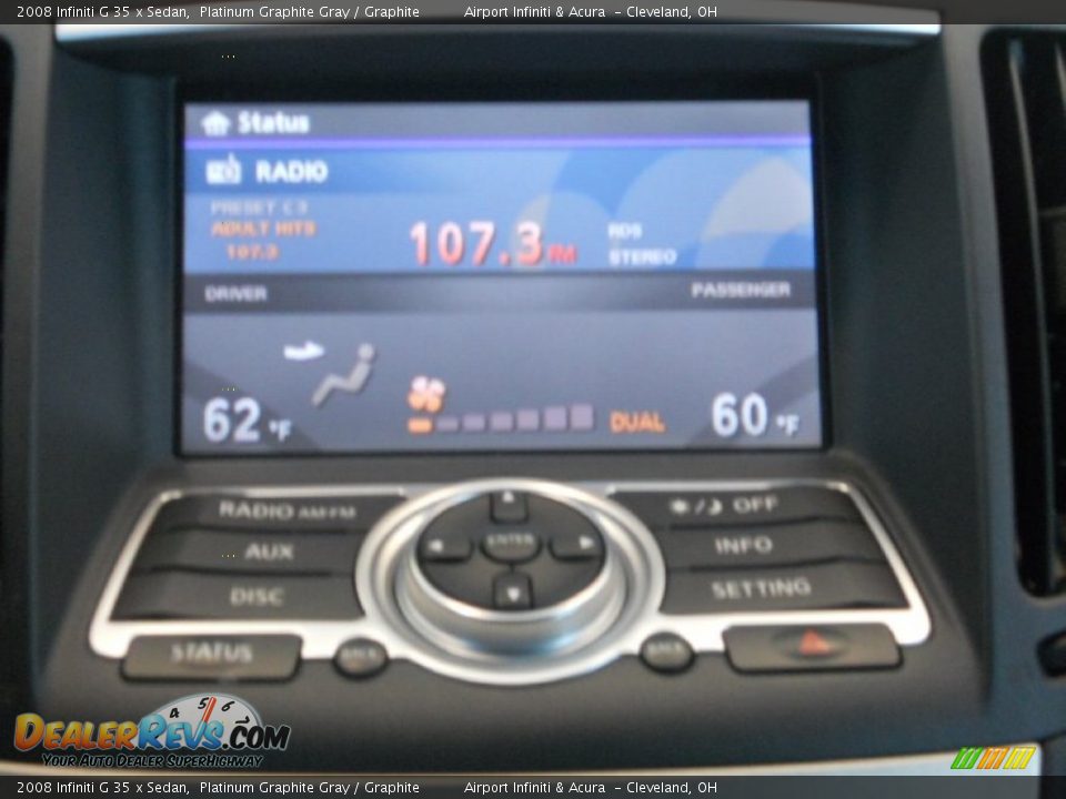 2008 Infiniti G 35 x Sedan Platinum Graphite Gray / Graphite Photo #24