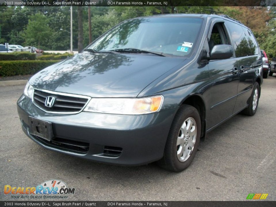 2003 Honda Odyssey EX-L Sage Brush Pearl / Quartz Photo #4