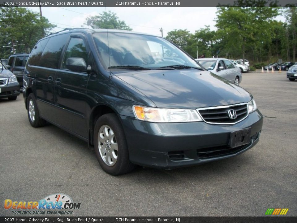 2003 Honda Odyssey EX-L Sage Brush Pearl / Quartz Photo #6