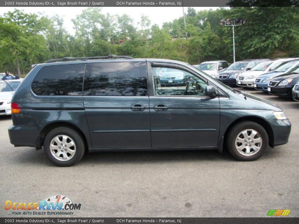 2003 Honda Odyssey EX-L Sage Brush Pearl / Quartz Photo #7