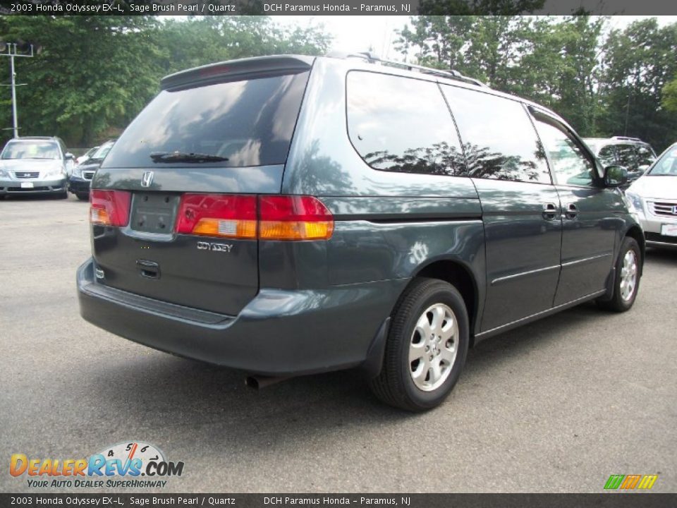 2003 Honda Odyssey EX-L Sage Brush Pearl / Quartz Photo #8