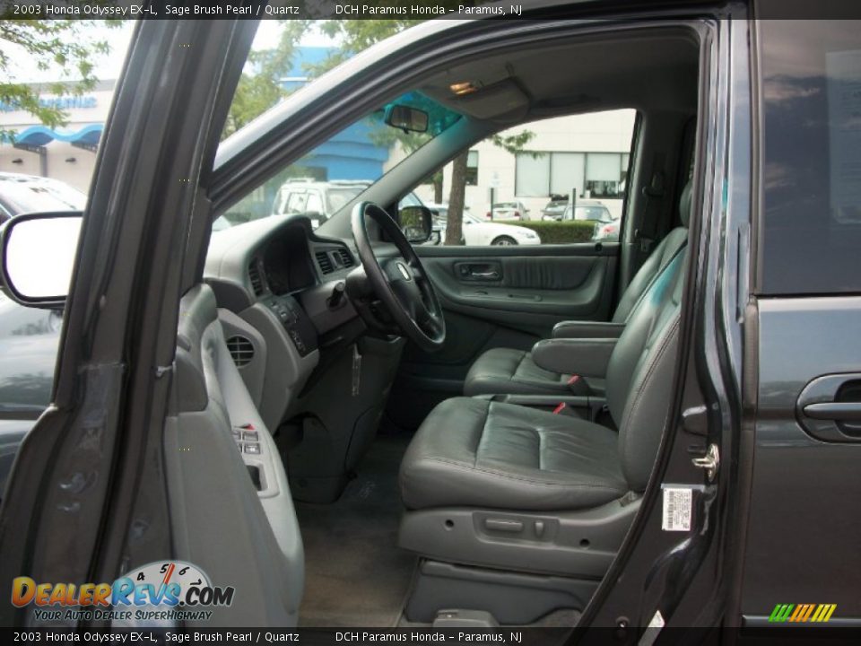 2003 Honda Odyssey EX-L Sage Brush Pearl / Quartz Photo #14
