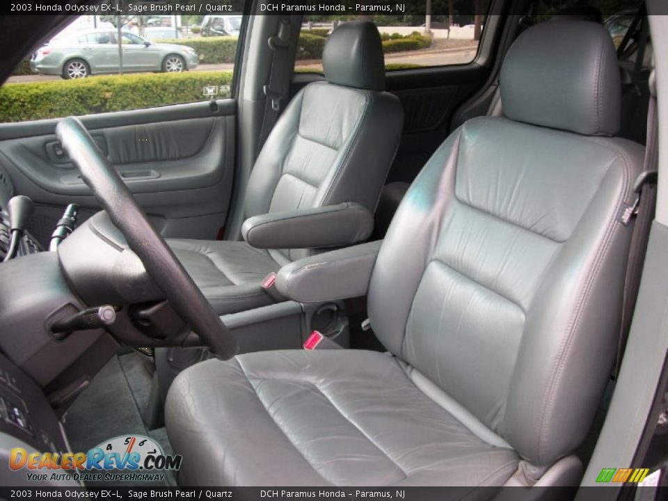 2003 Honda Odyssey EX-L Sage Brush Pearl / Quartz Photo #15
