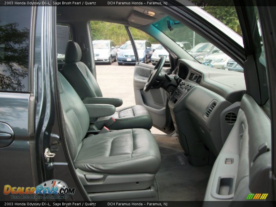 2003 Honda Odyssey EX-L Sage Brush Pearl / Quartz Photo #16