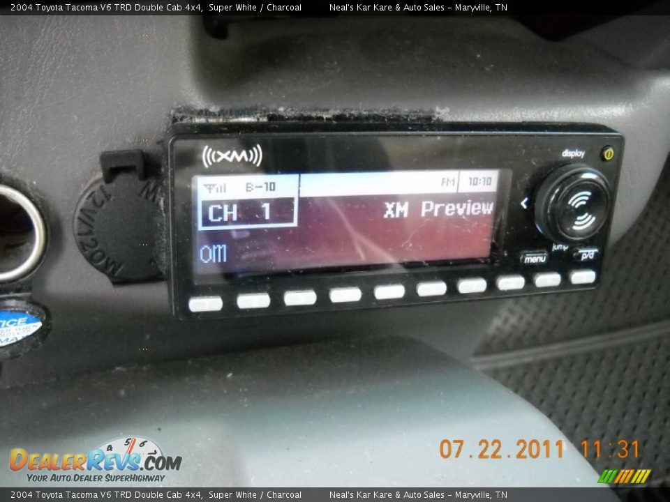 2004 Toyota Tacoma V6 TRD Double Cab 4x4 Super White / Charcoal Photo #23