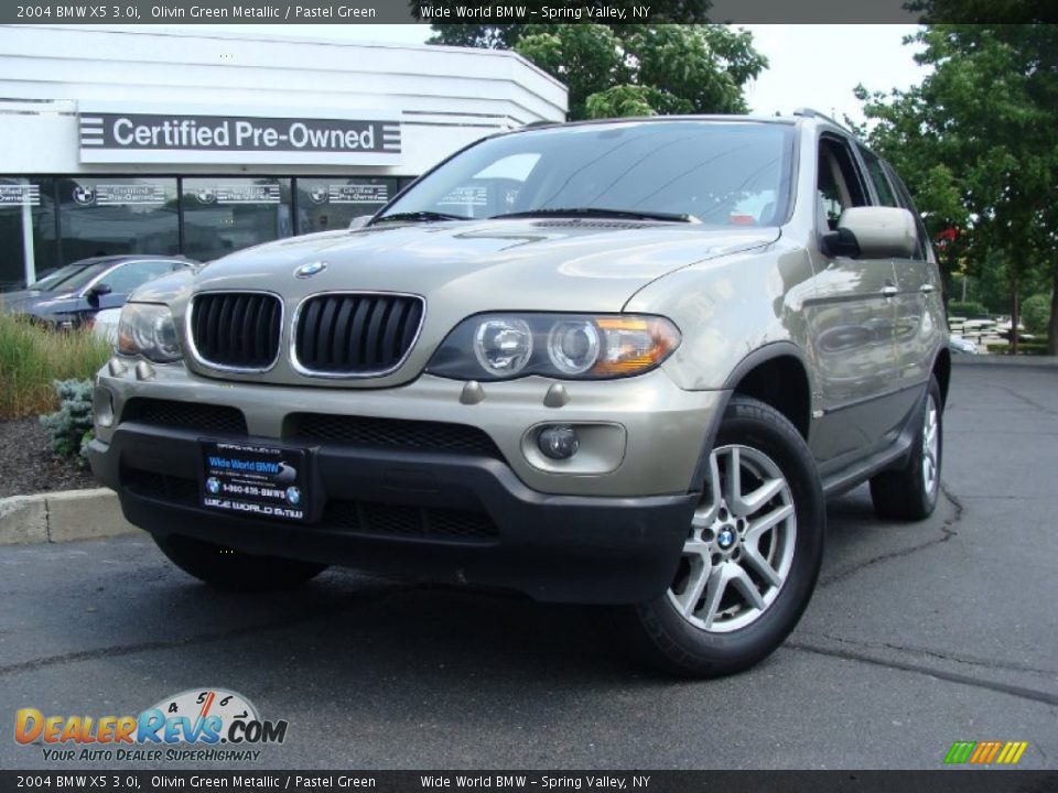 2004 BMW X5 3.0i Olivin Green Metallic / Pastel Green Photo #1