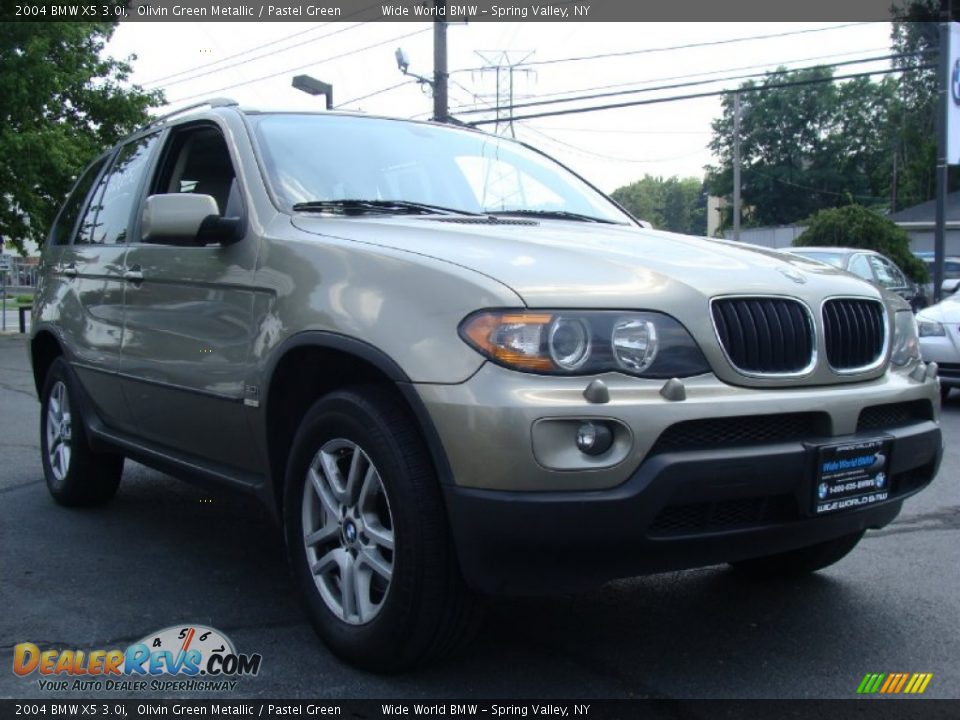 2004 BMW X5 3.0i Olivin Green Metallic / Pastel Green Photo #3