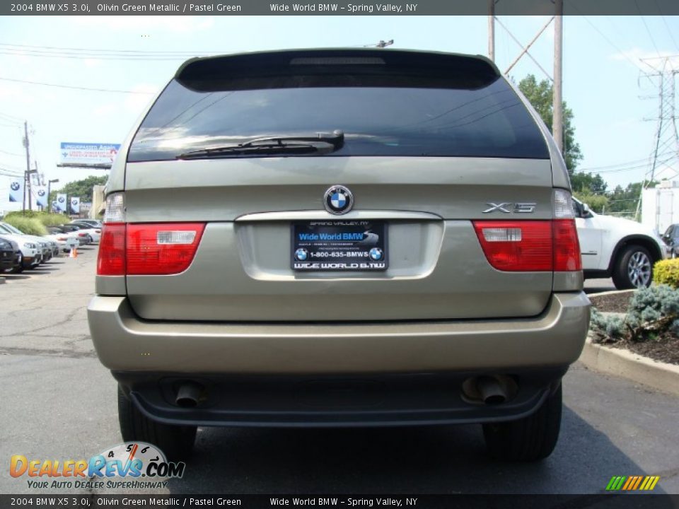 2004 BMW X5 3.0i Olivin Green Metallic / Pastel Green Photo #5