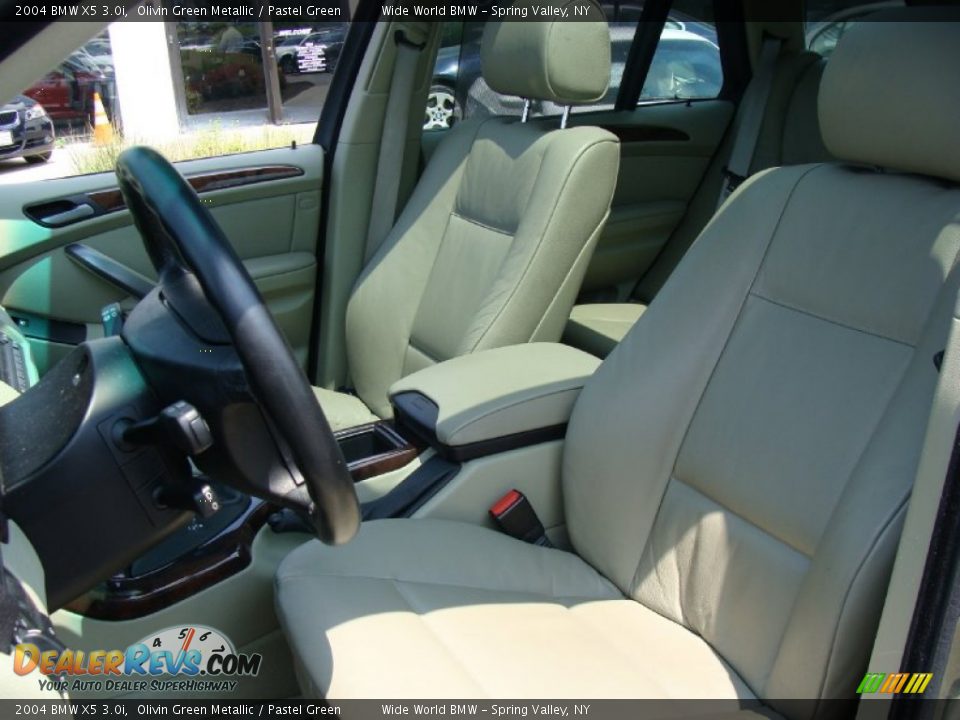 2004 BMW X5 3.0i Olivin Green Metallic / Pastel Green Photo #11