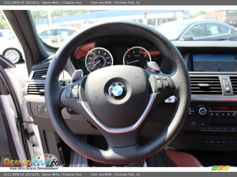 2011 BMW X6 xDrive50i Steering Wheel Photo #14