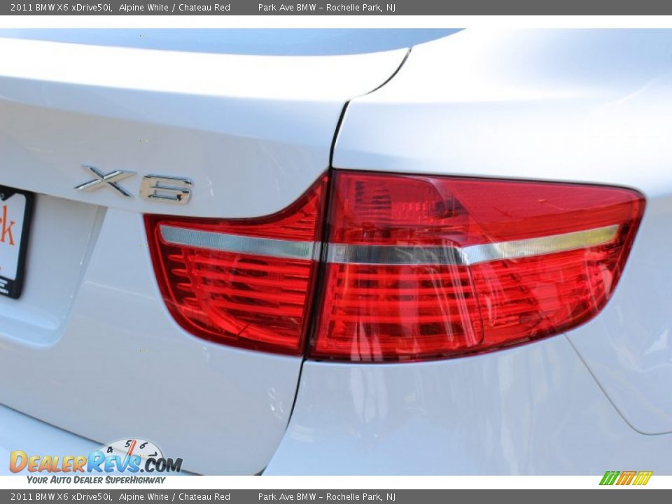 2011 BMW X6 xDrive50i Alpine White / Chateau Red Photo #22