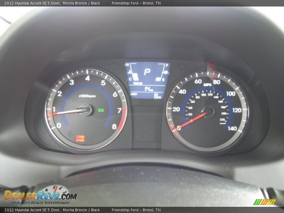 2012 Hyundai Accent SE 5 Door Mocha Bronze / Black Photo #28