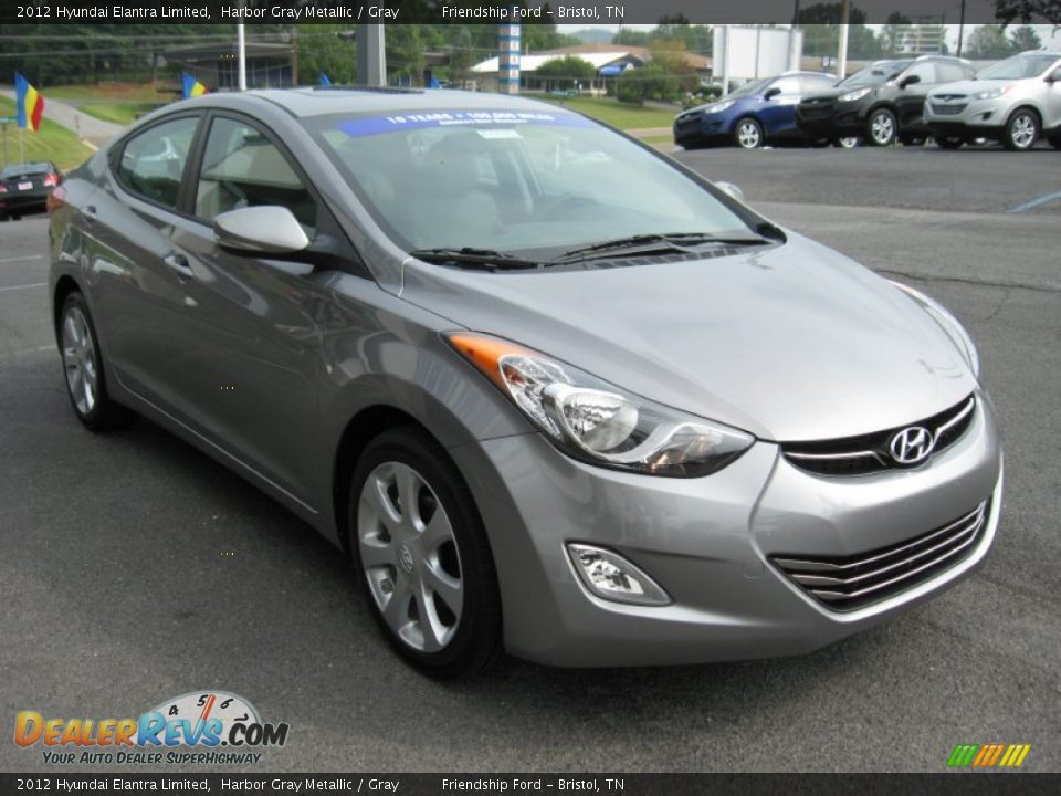 2012 Hyundai Elantra Limited Harbor Gray Metallic / Gray Photo #4
