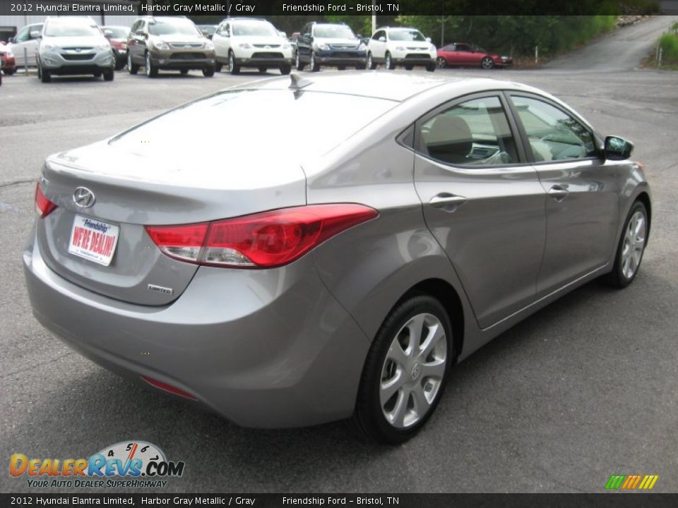 2012 Hyundai Elantra Limited Harbor Gray Metallic / Gray Photo #6