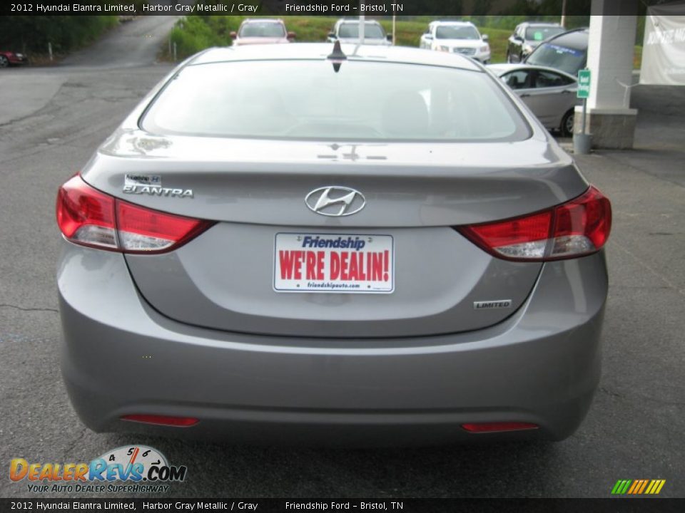 2012 Hyundai Elantra Limited Harbor Gray Metallic / Gray Photo #7