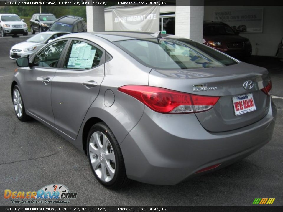 2012 Hyundai Elantra Limited Harbor Gray Metallic / Gray Photo #8