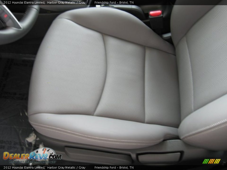 2012 Hyundai Elantra Limited Harbor Gray Metallic / Gray Photo #14