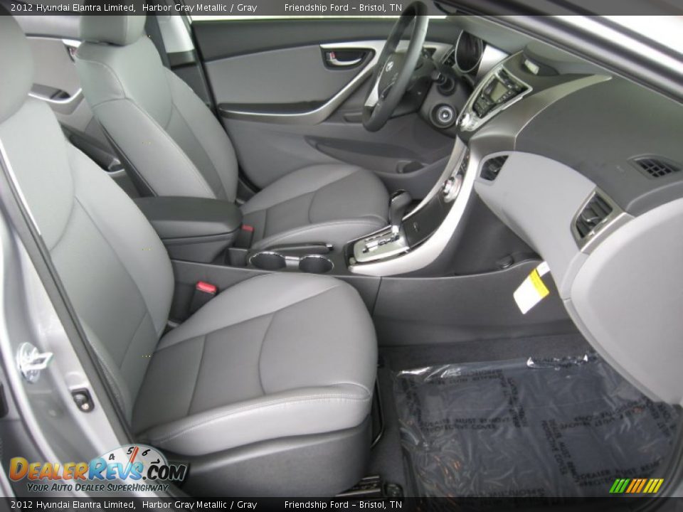 Gray Interior - 2012 Hyundai Elantra Limited Photo #19