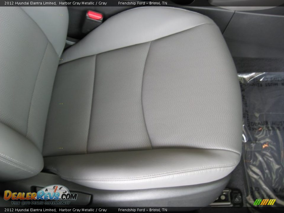 2012 Hyundai Elantra Limited Harbor Gray Metallic / Gray Photo #20